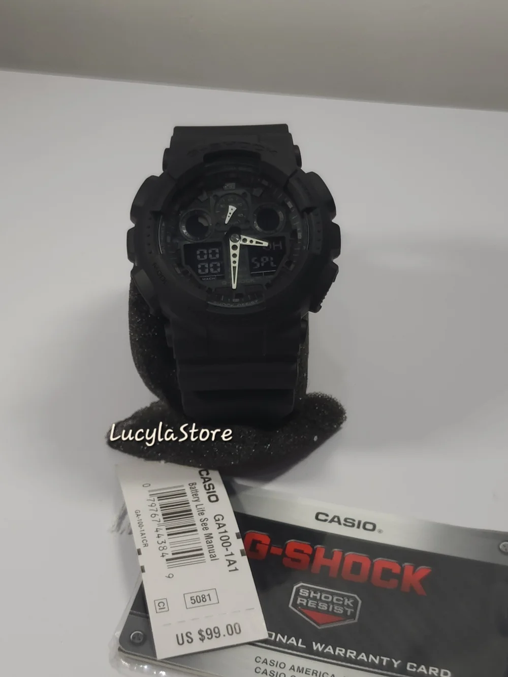 Casio G-shock GA100-1A1 Black Matte Men's Watch - New with tag and Box